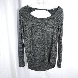 Athleta Chah Yoga‎ Open Back Top Gray Womens Medium Athleisure